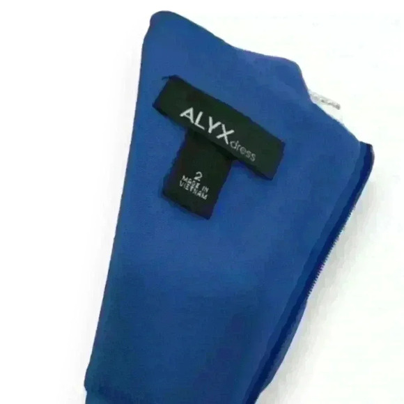 Alyx Sleeveless Blue Sheath Dress Size 2 - Picture 4 of 5